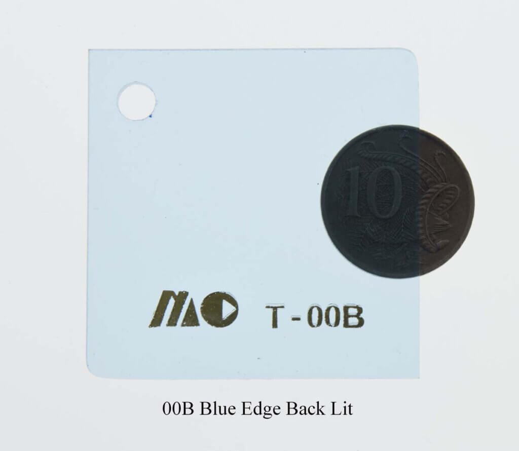 00B Blue Edge Back Lit