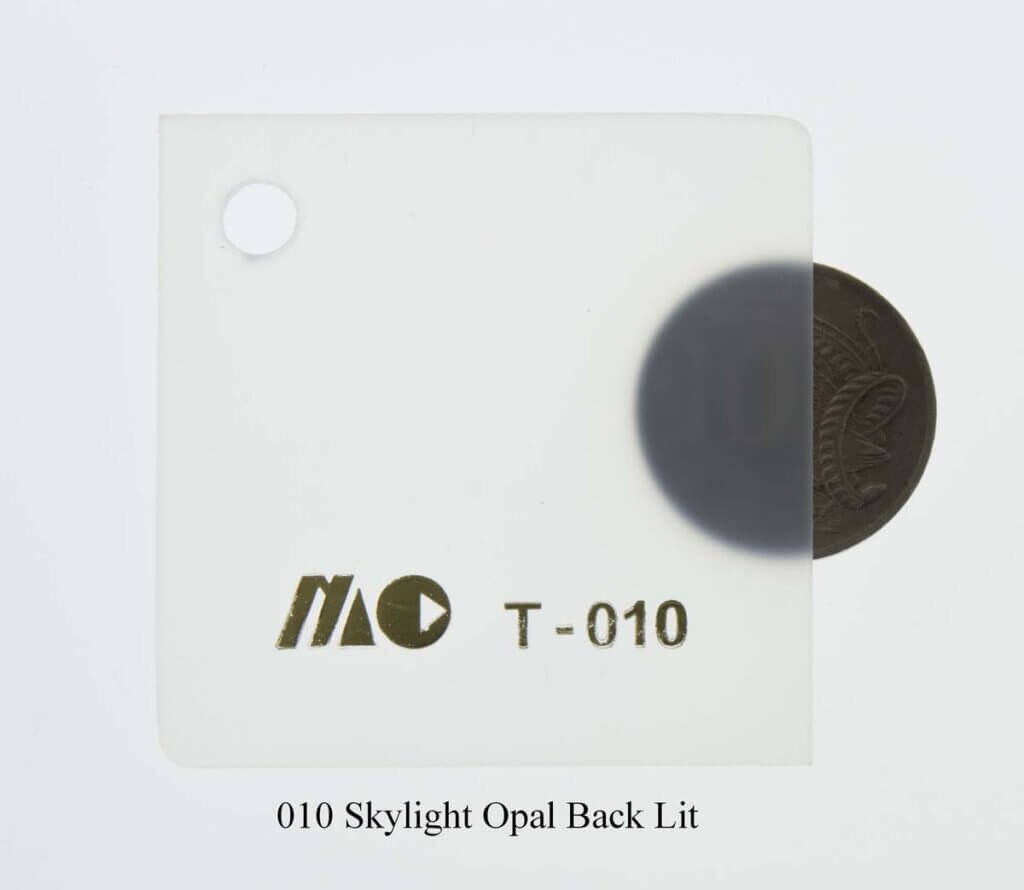 010 Skylight Opal Back Lit