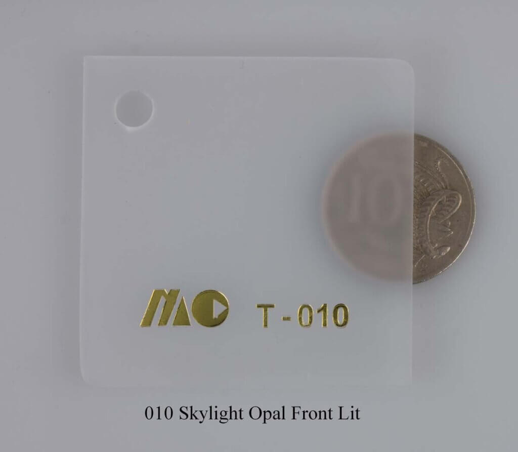 010 Skylight Opal Front Lit