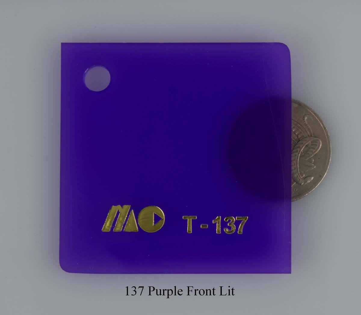 137 Purple Front Lit