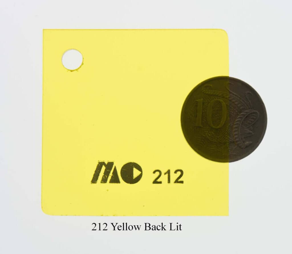 212 Yellow Back Lit