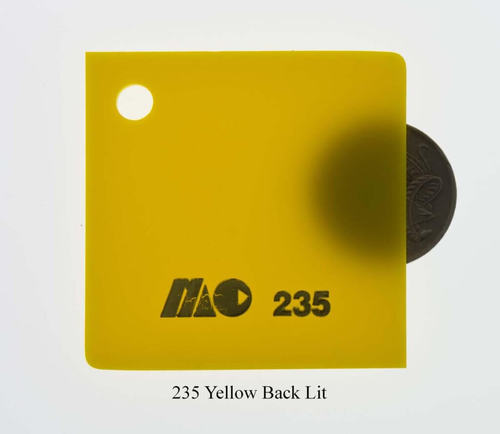 235 Yellow Back Lit