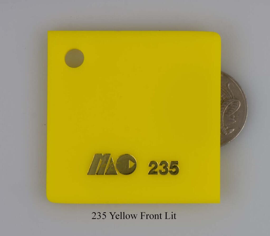 235 Yellow Front Lit