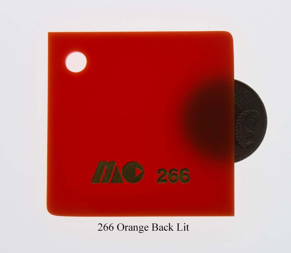 266 Orange Back Lit