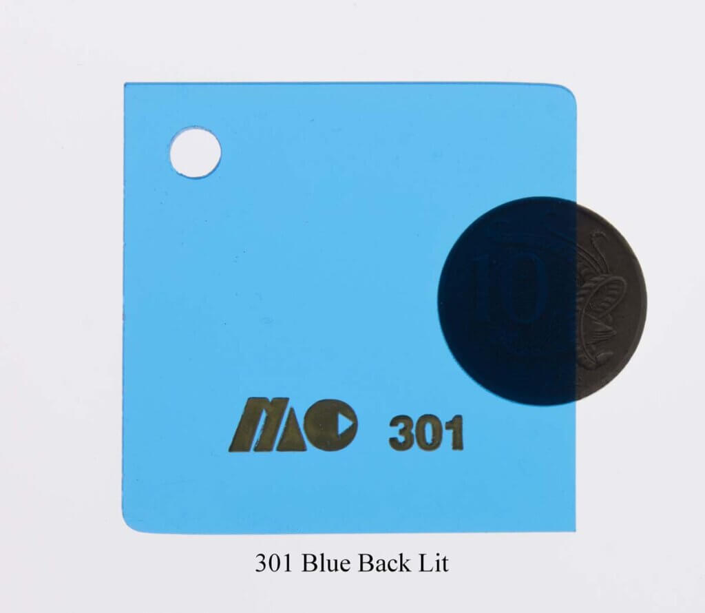 301 Blue Back Lit