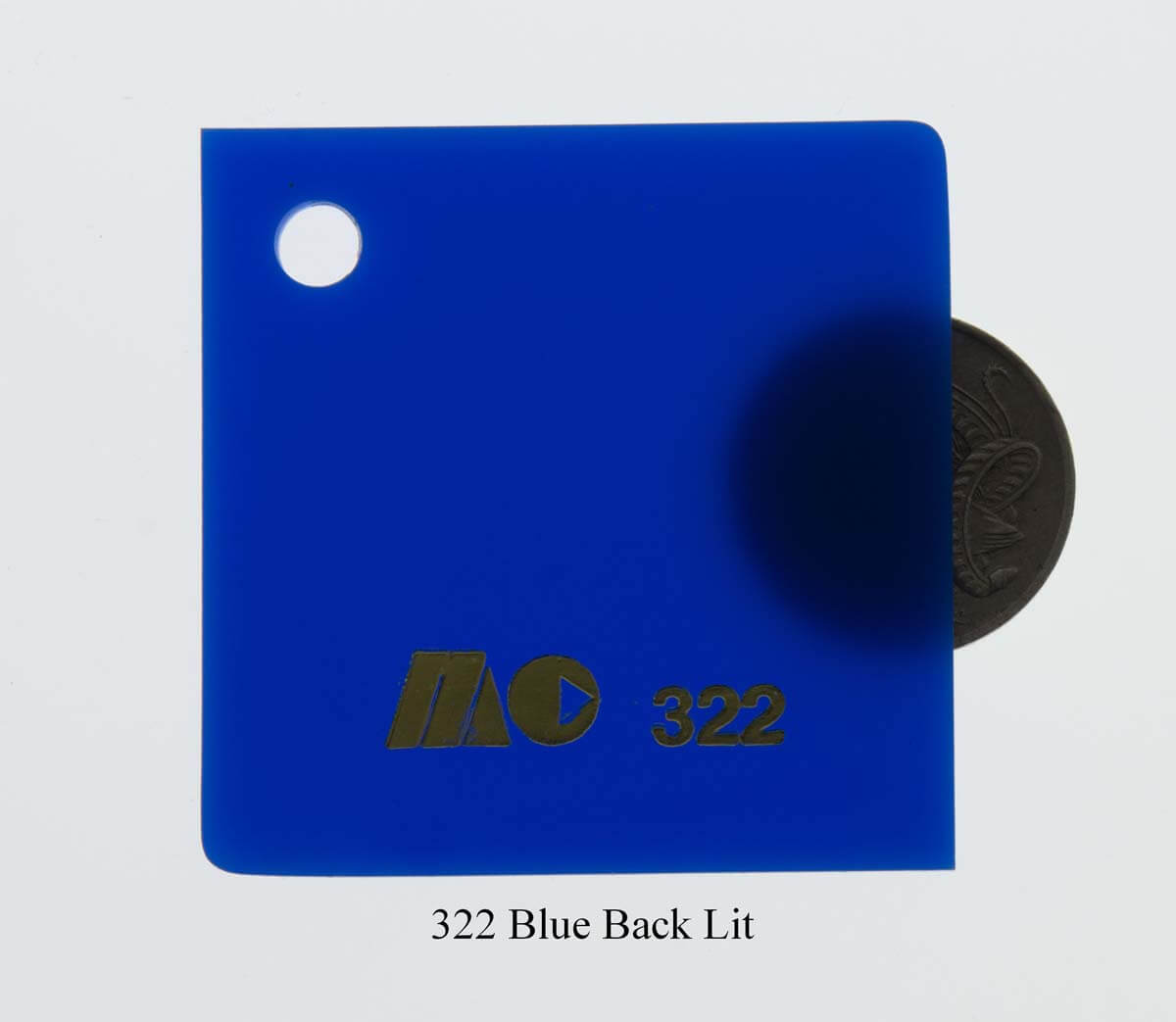 322 Blue Back Lit