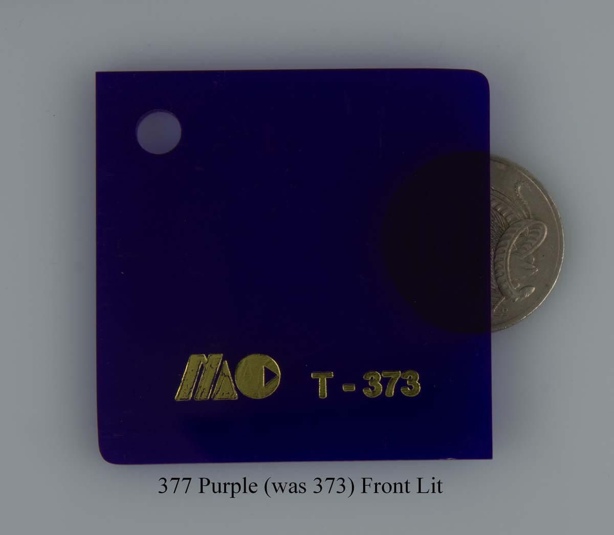 377 Purple (was 373) Front Lit