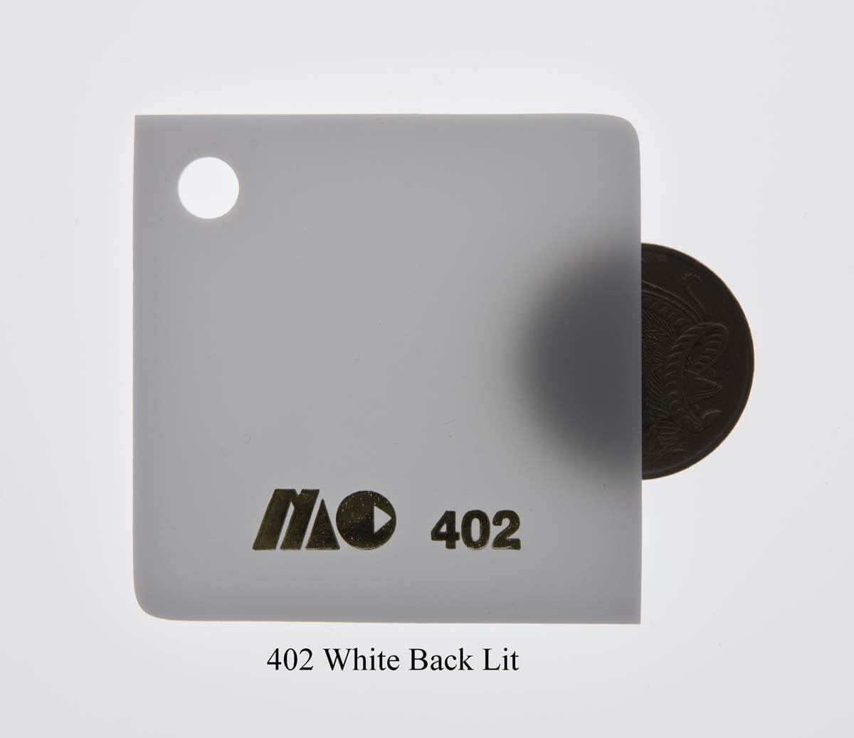 402 White Back Lit