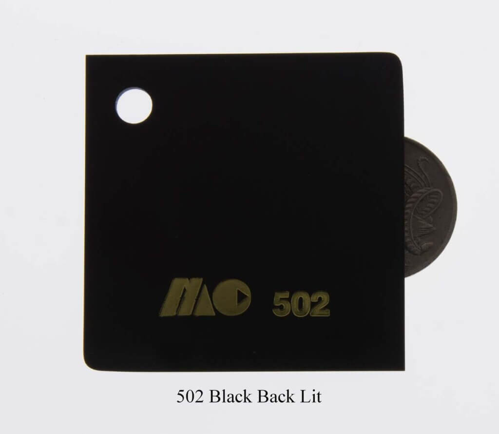 502 Black Back Lit