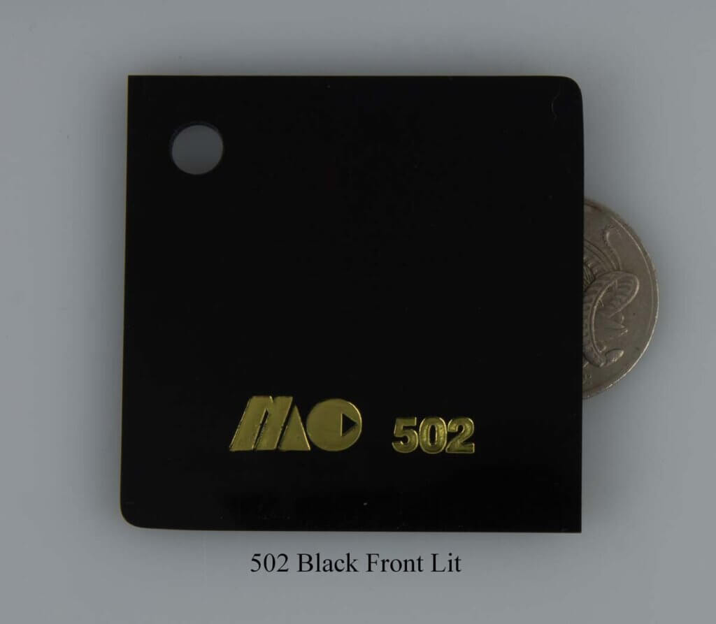 502 Black Front Lit