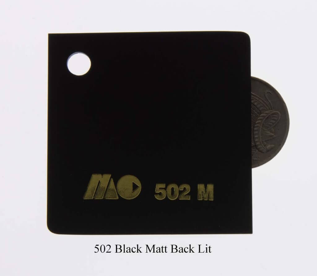 502M Black Matt Back Lit