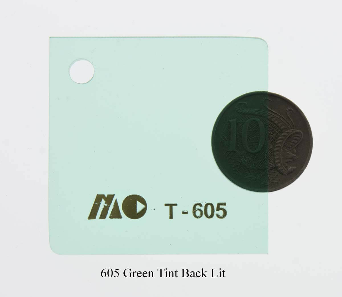 605 Green Tint Back Lit