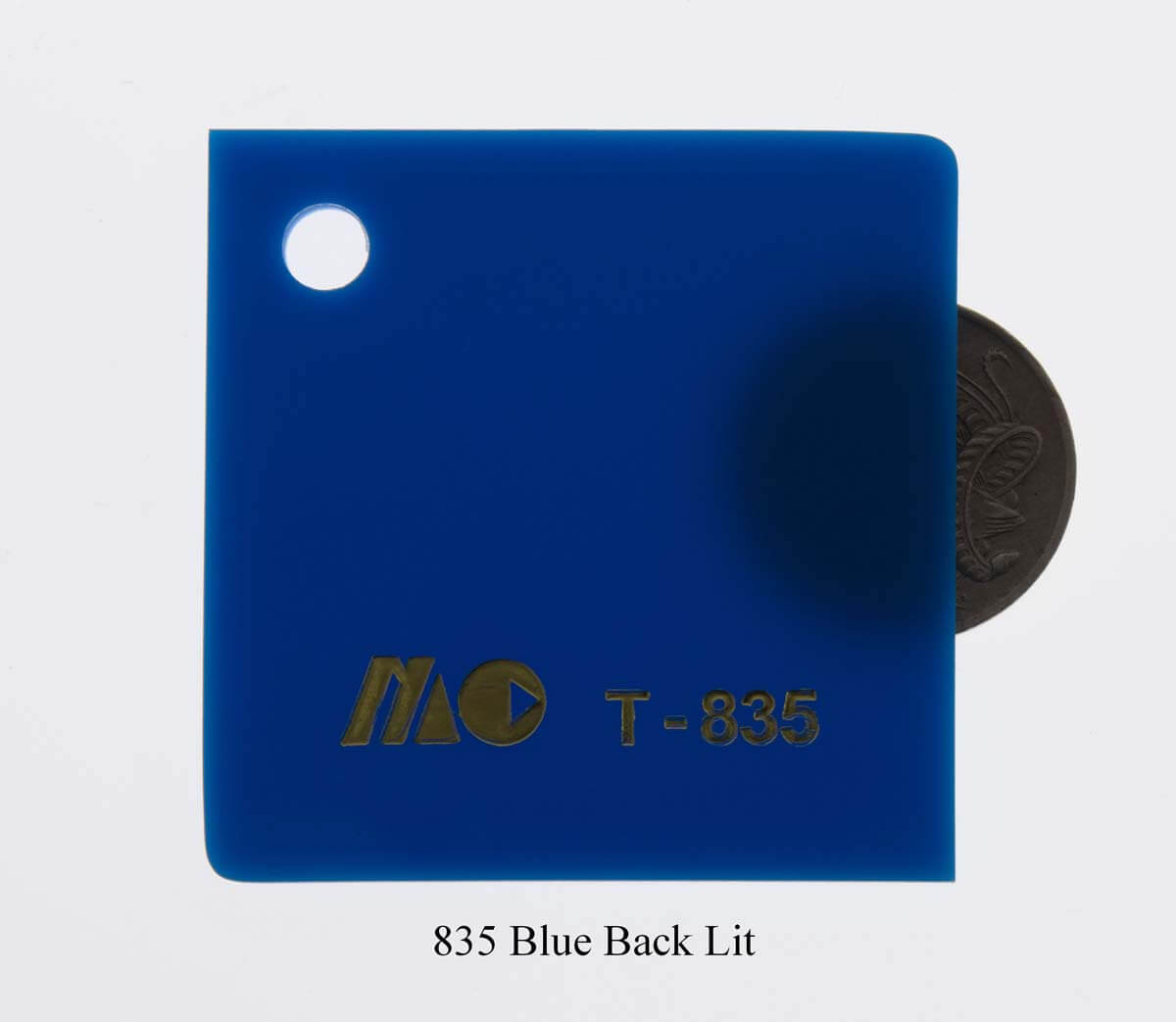 835 Blue Back Lit