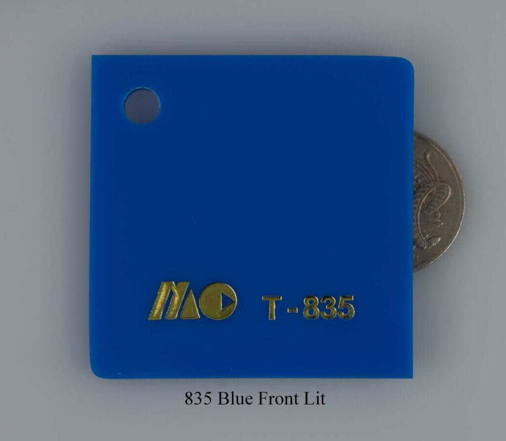 835 Blue Front Lit