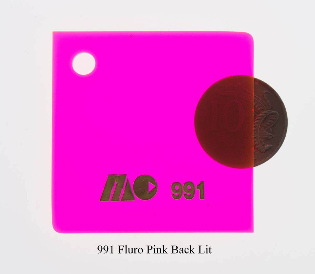 991 Fluro Pink Back Lit
