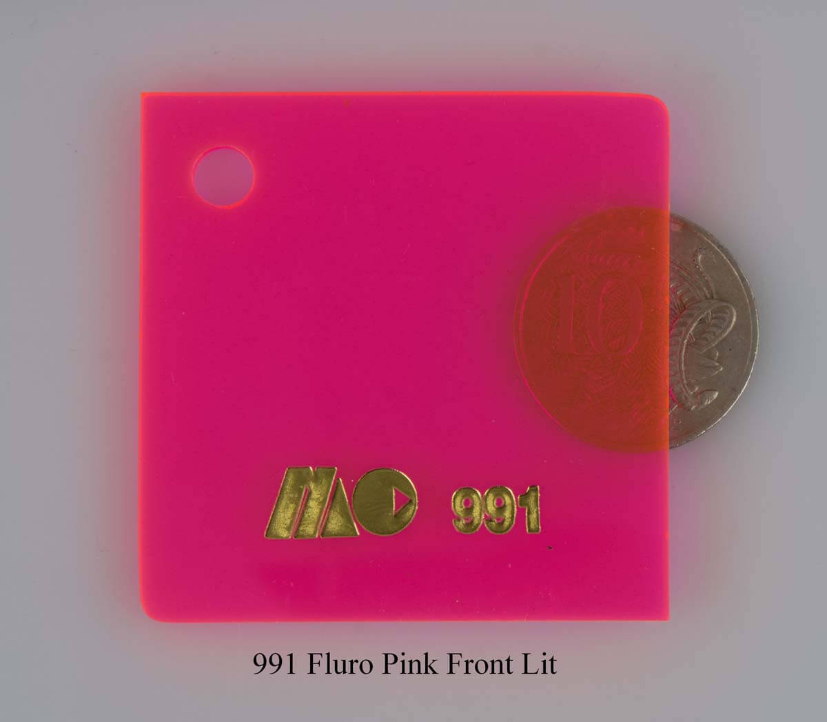 991 Fluro Pink Front Lit