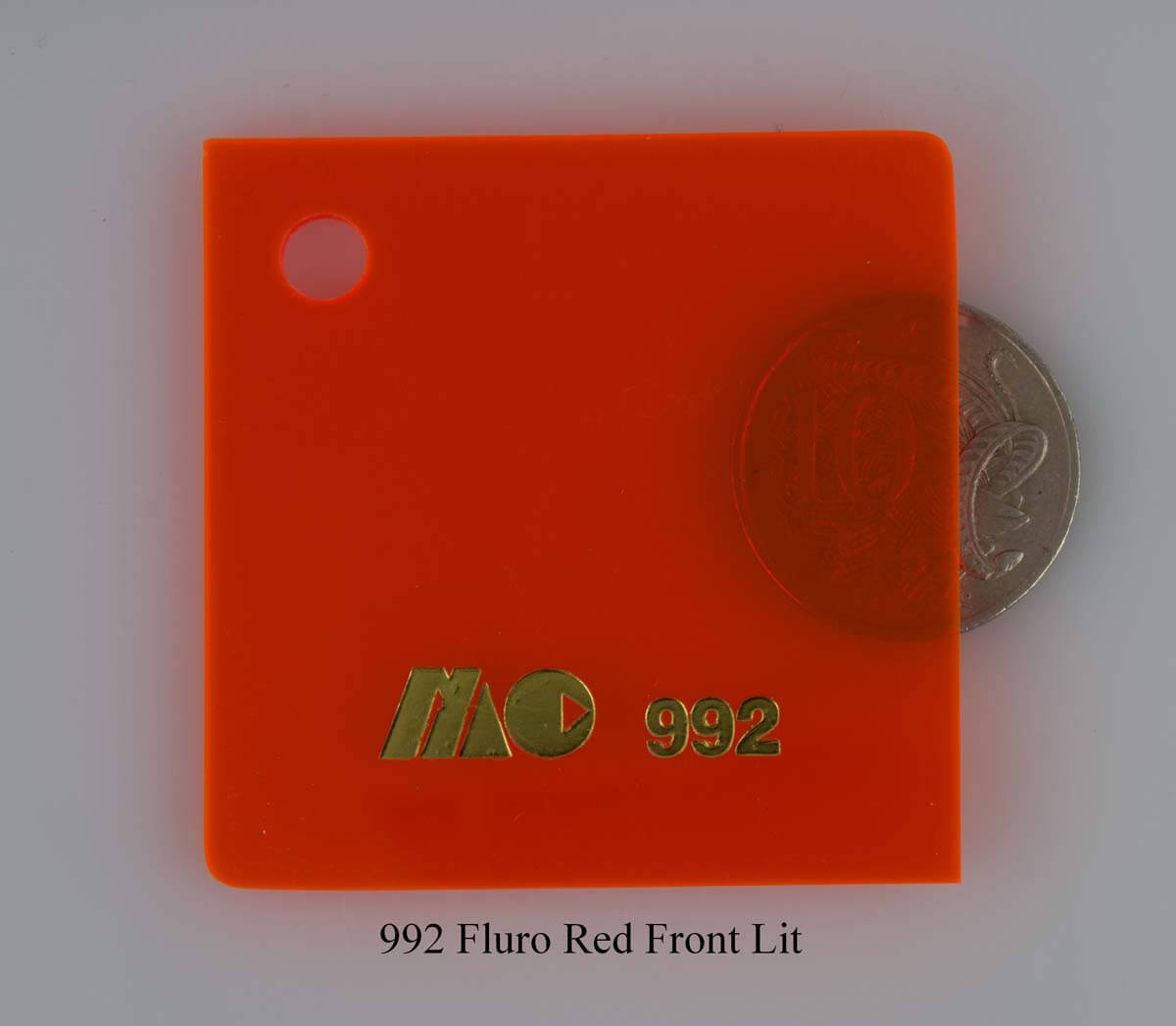 992 Fluro Red Front Lit