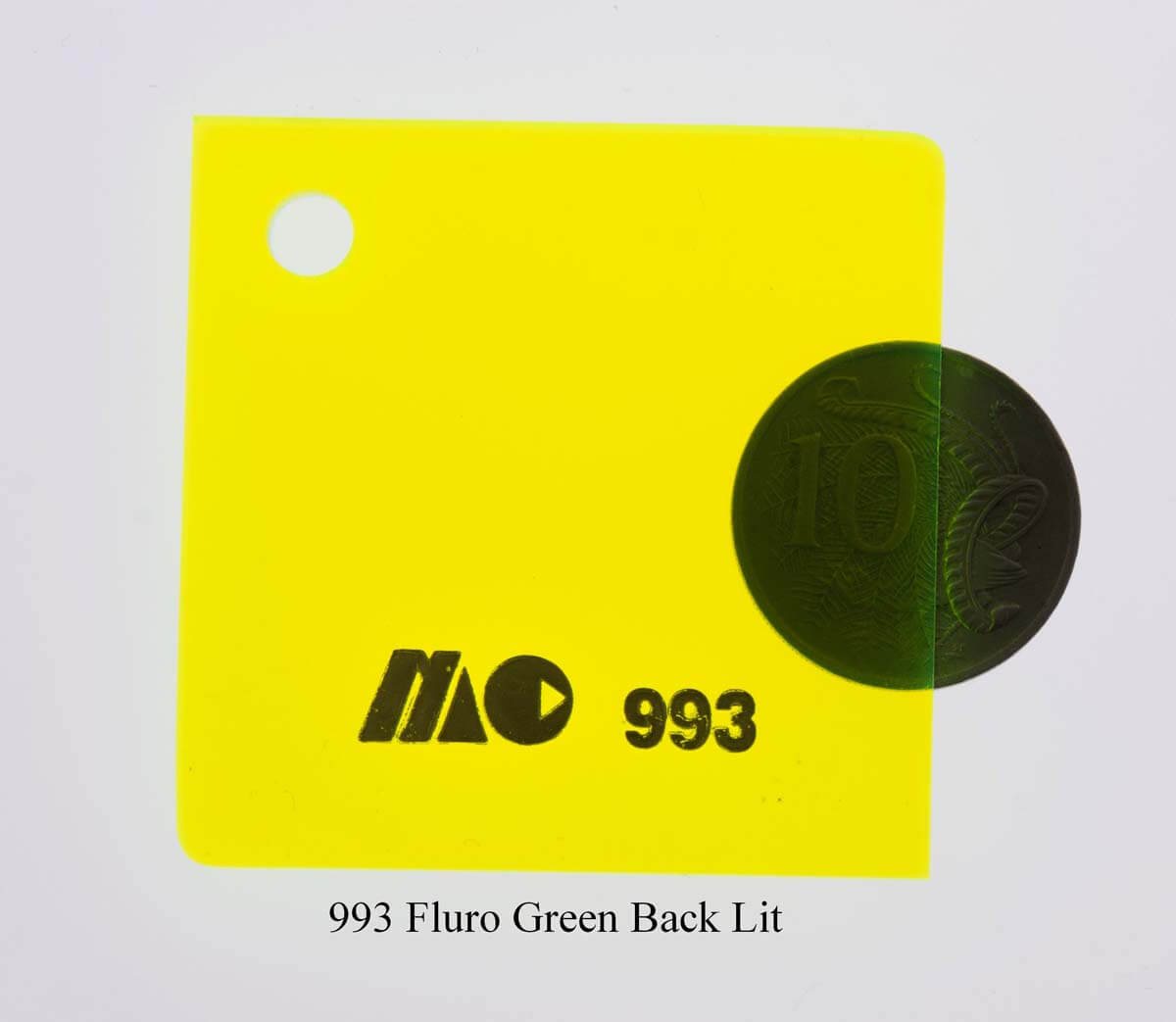 993 Fluro Green Back Lit