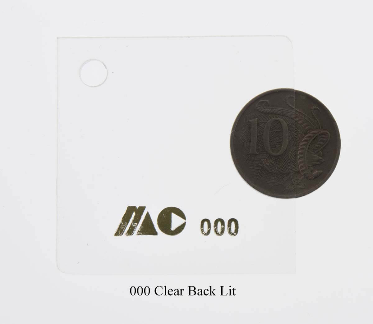 000 Clear Back Lit