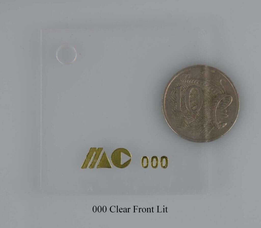 000 Clear Front Lit