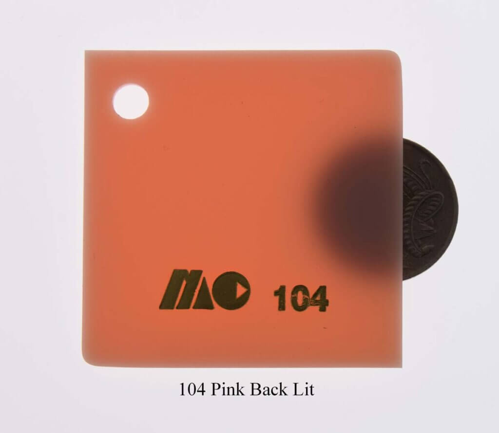 104 Pink Back Lit