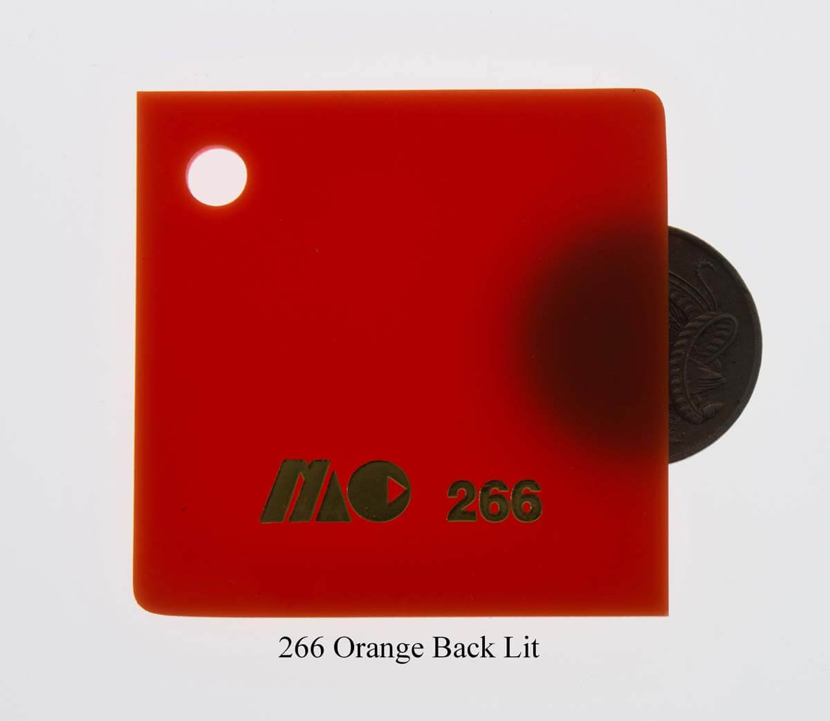 266 Orange Back Lit
