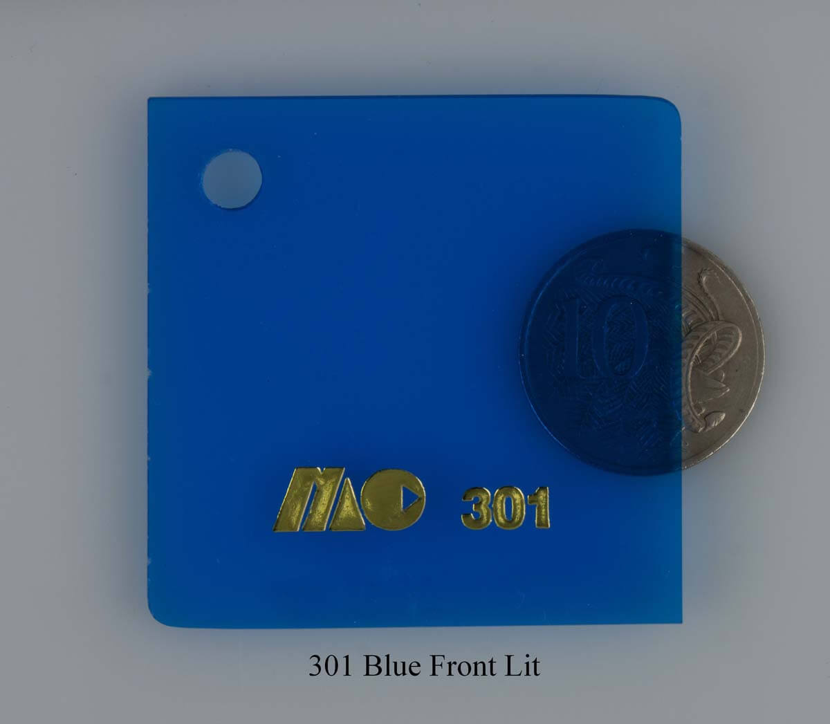 301 Blue Front Lit