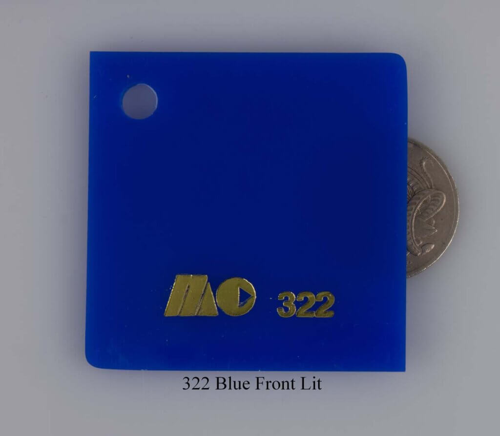 322 Blue Front Lit