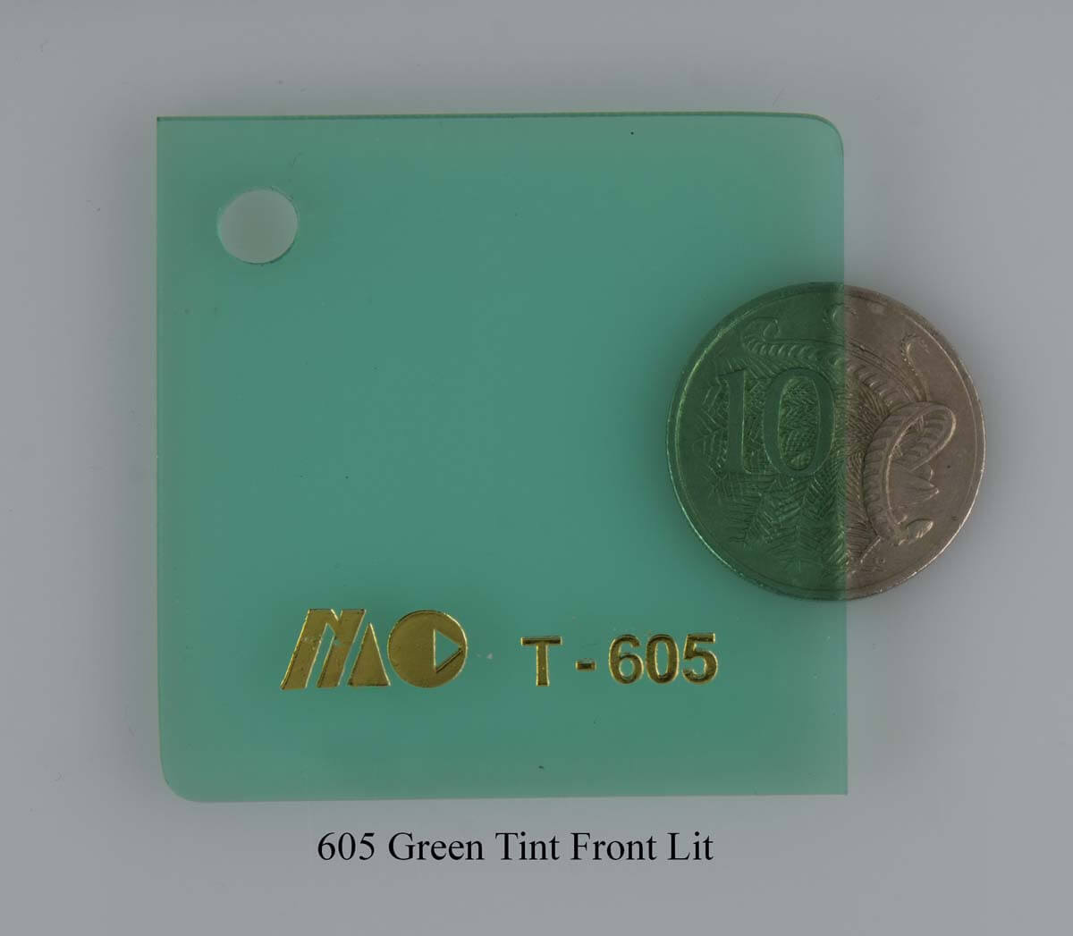 605 Green Tint Front Lit