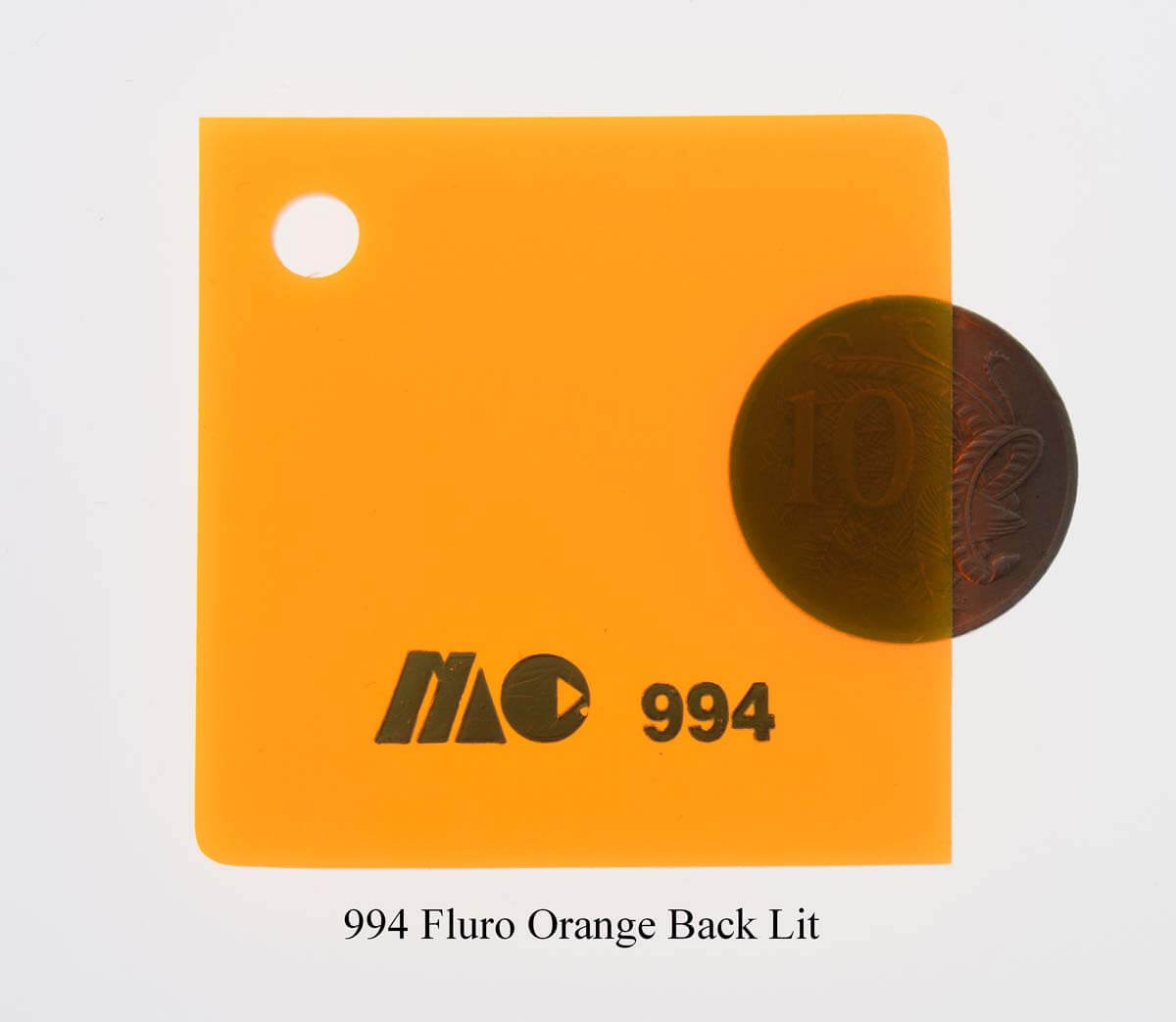 994 Fluro Orange Back Lit